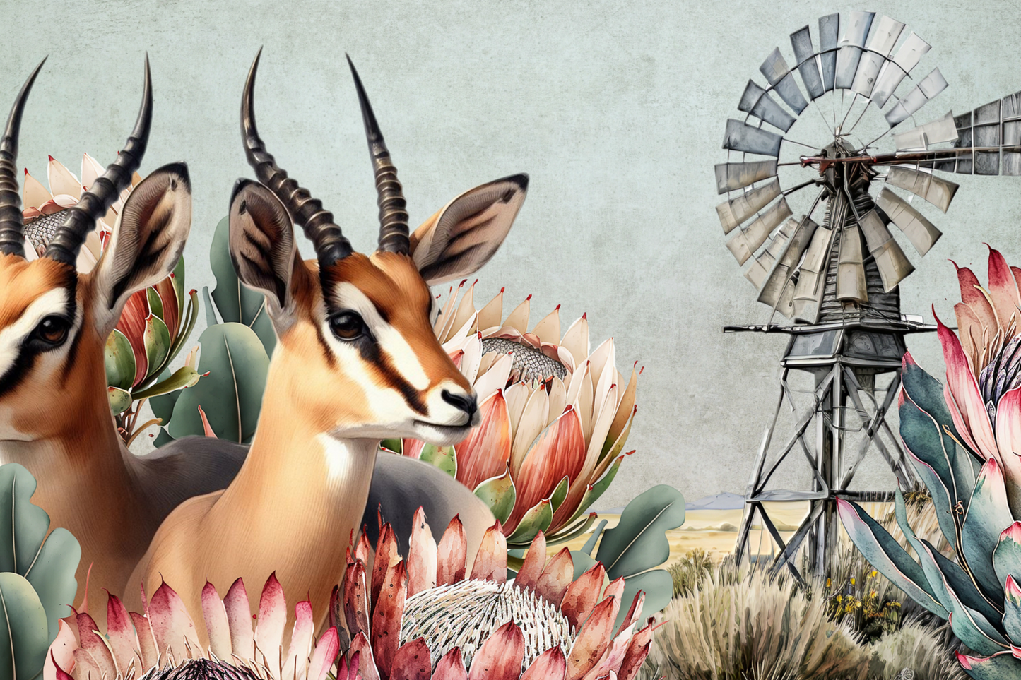 Printed Placemat Springbok