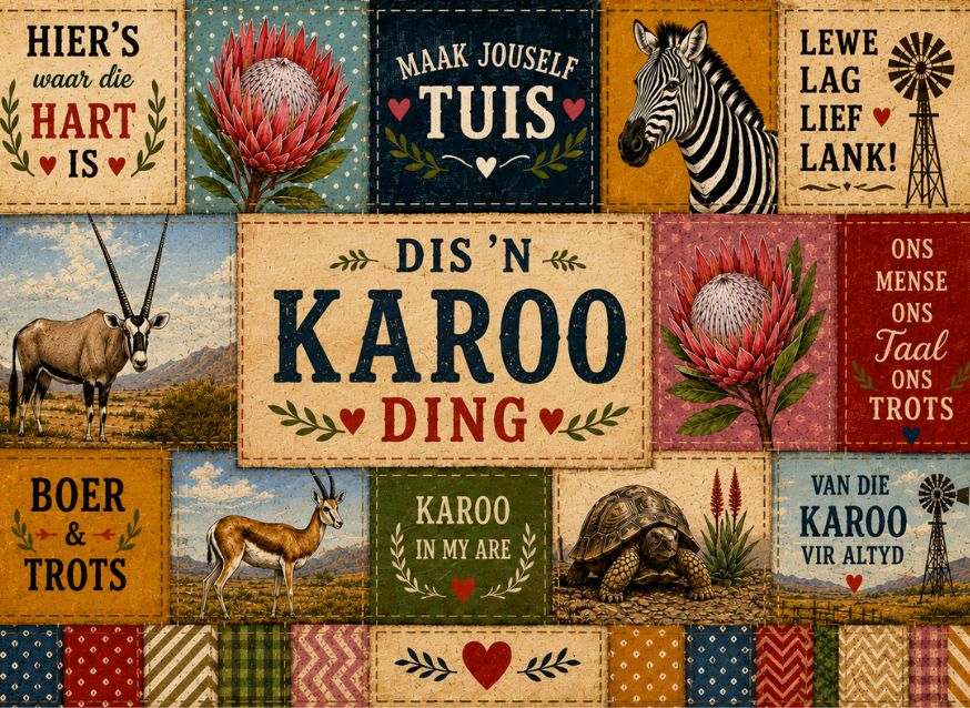 MDF Keyring Karoo Patch