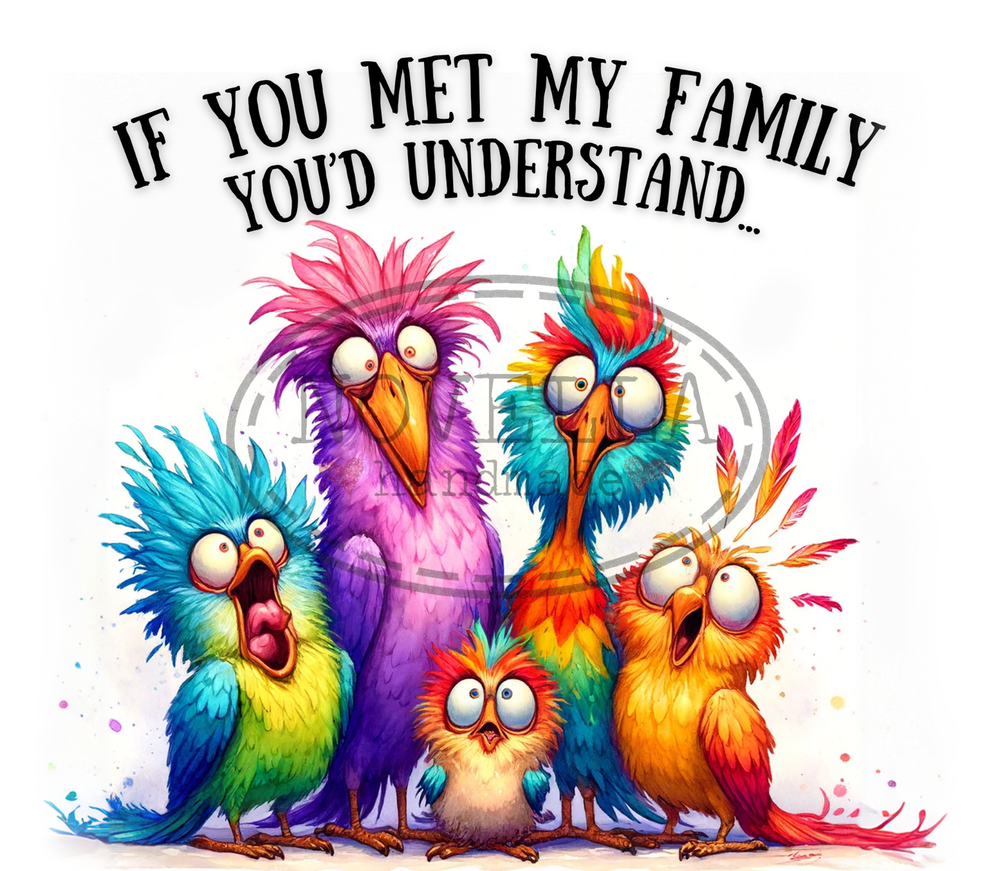 Skinny Tumbler 20oz - Crazy Birds