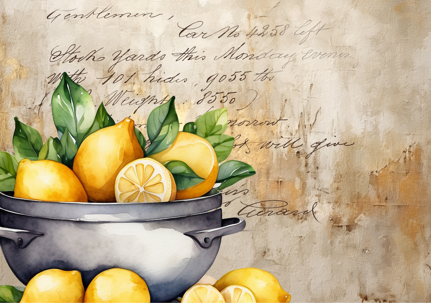 Glass Cutting Board Lemon