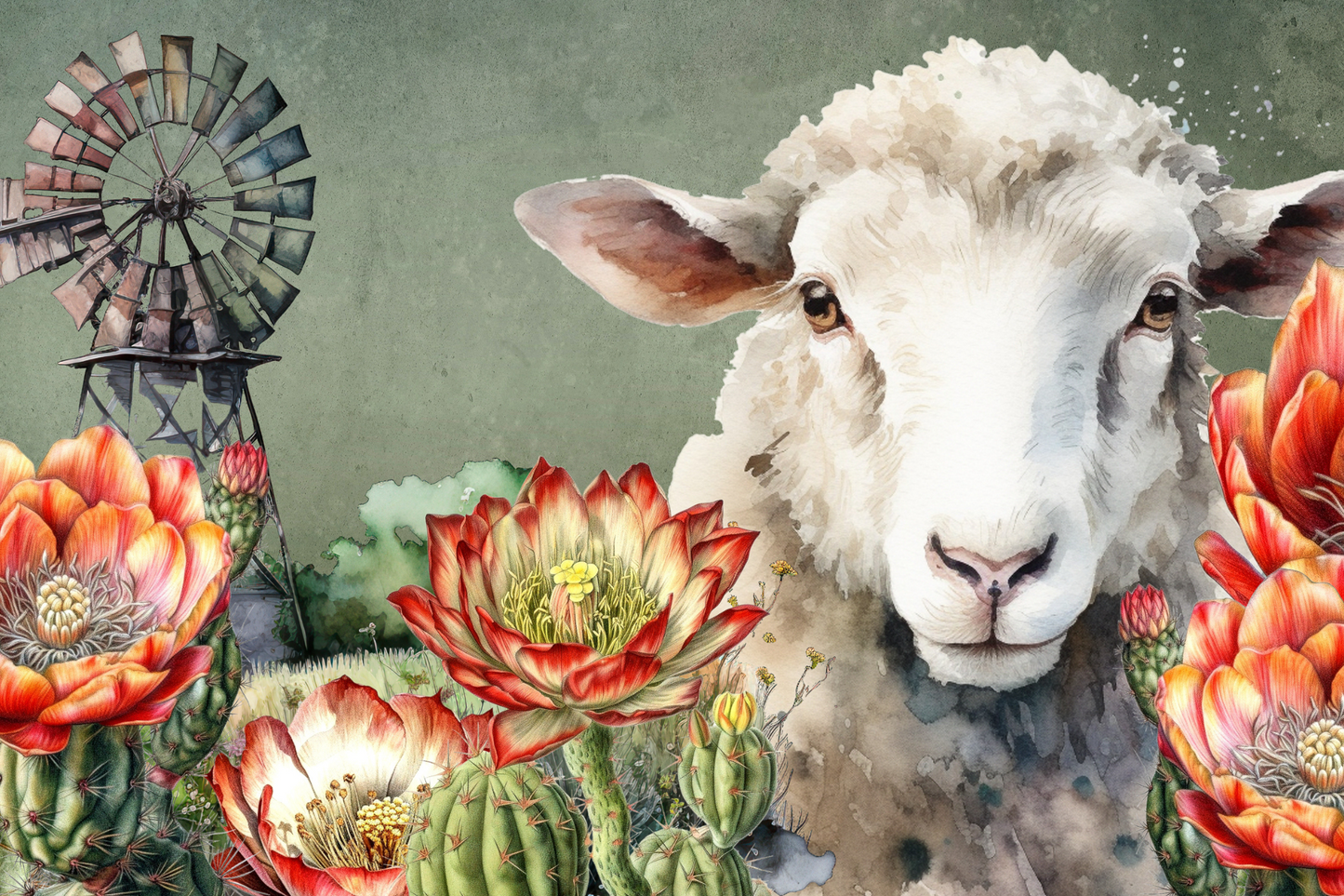 Printed Placemat Sheep Quote