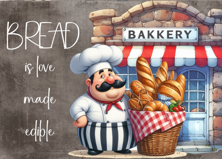 Glass Magnet Fat Chef