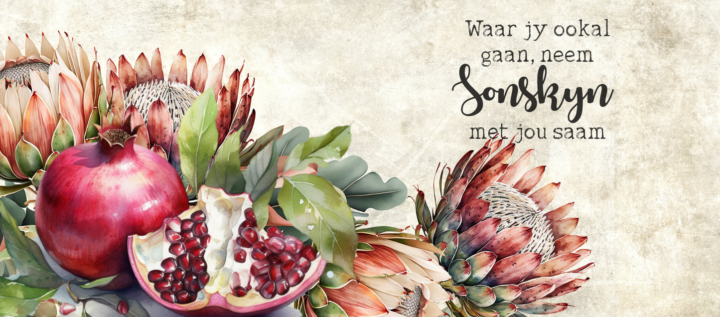 Two Tone Coffee Mug Pomegranate