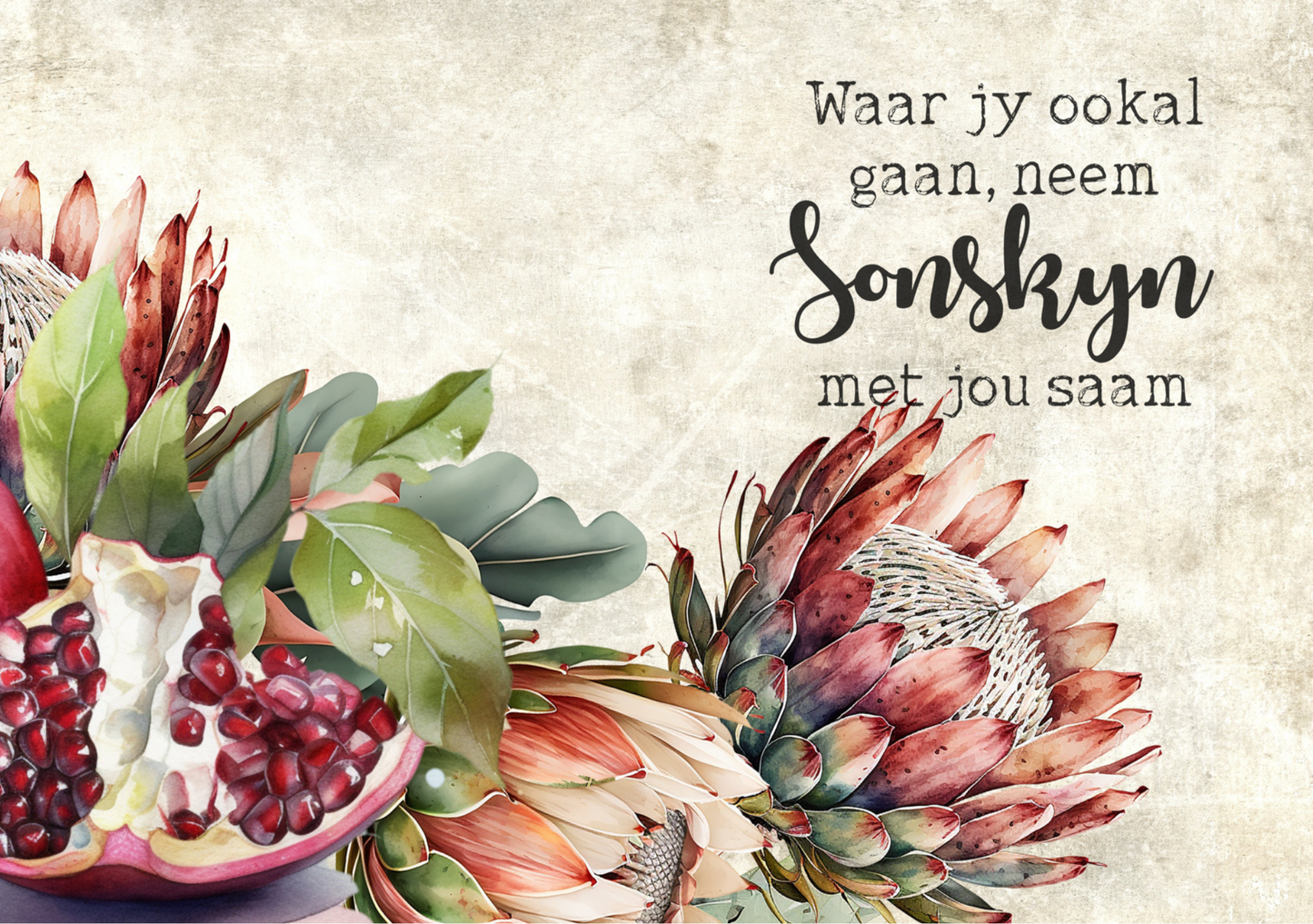 Glass Cutting Board Pomegranate