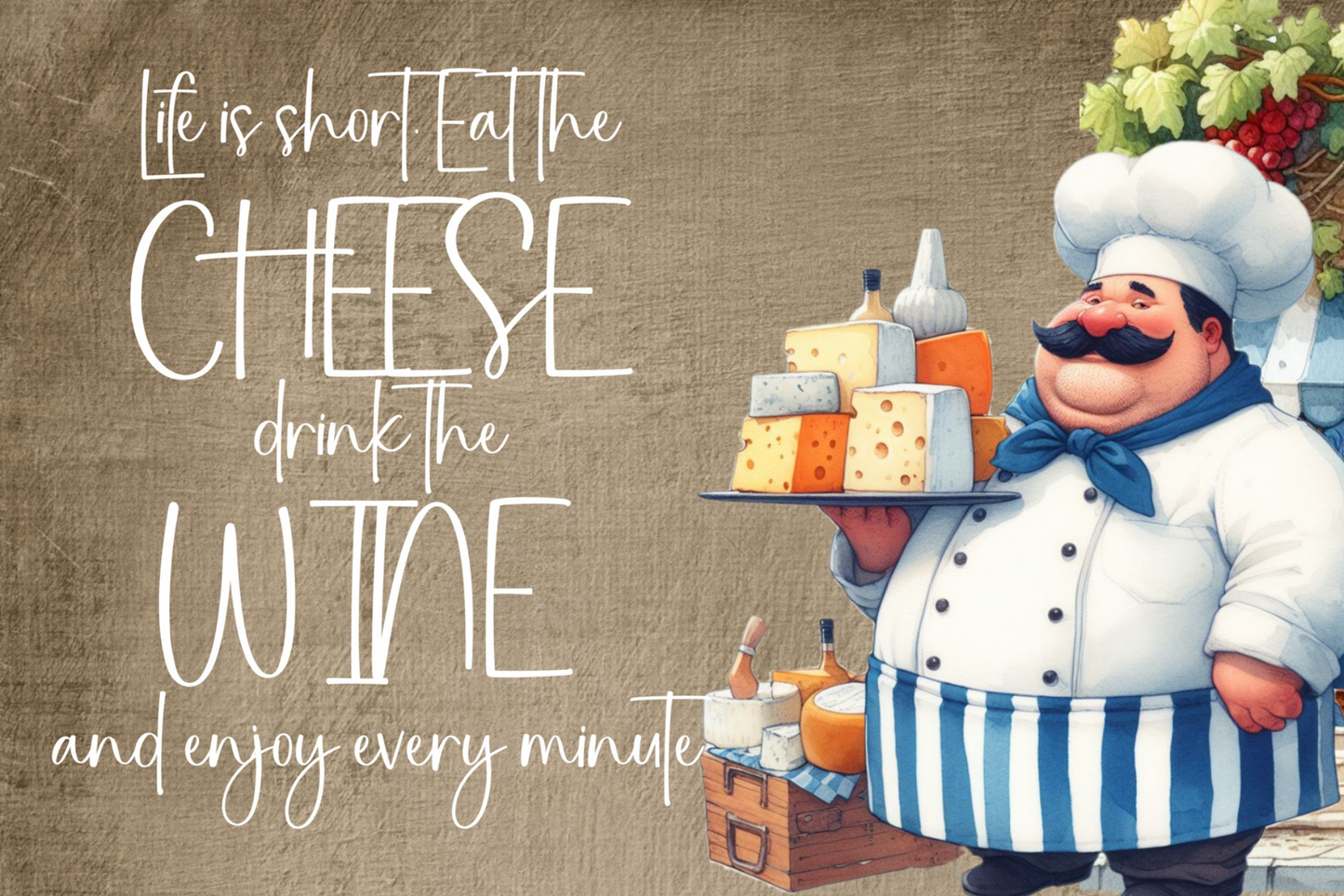 Printed Placemat Fat Chef