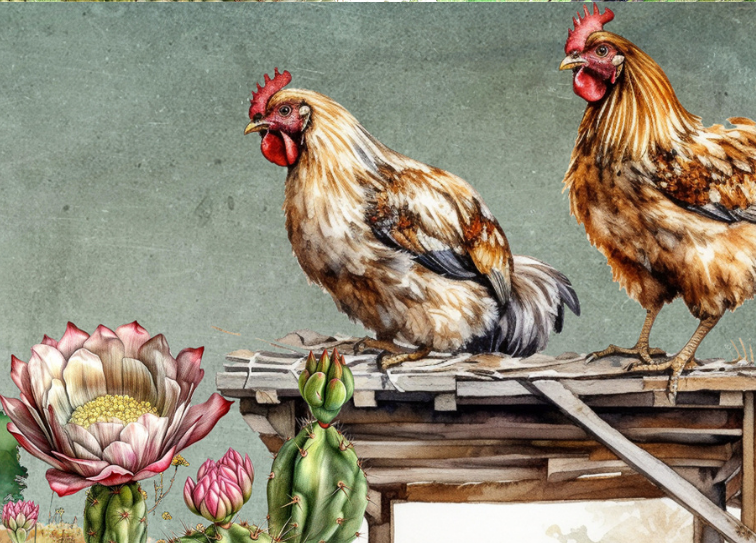 Glass Magnet Chicken