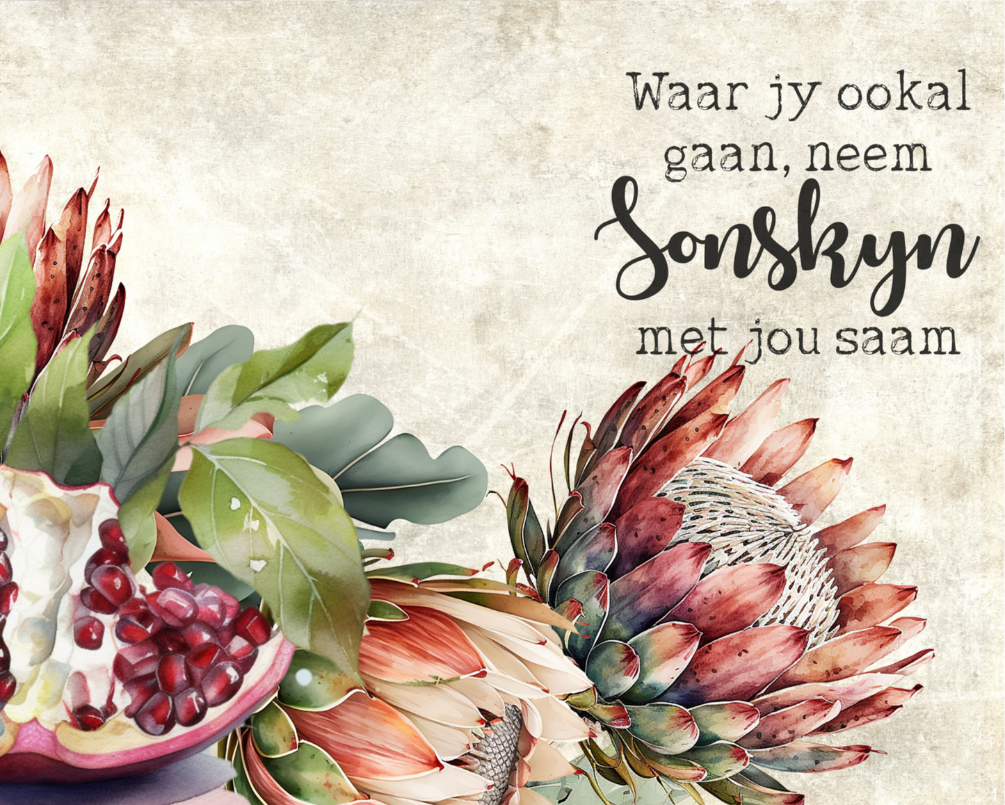 Ceramic Tile Pomegranate