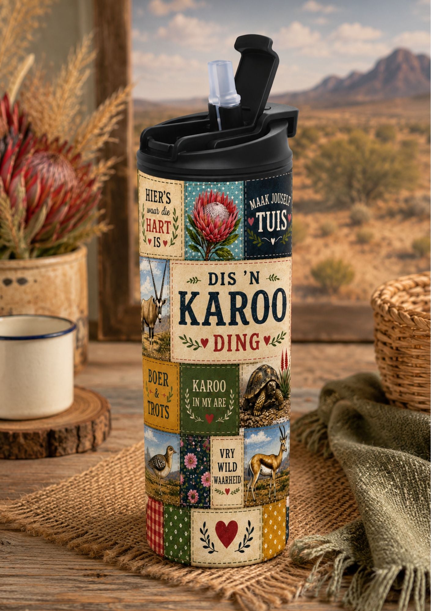 Skinny Tumbler 20oz - Karoo Patch