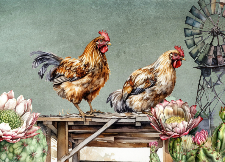 Glass Magnet Chicken