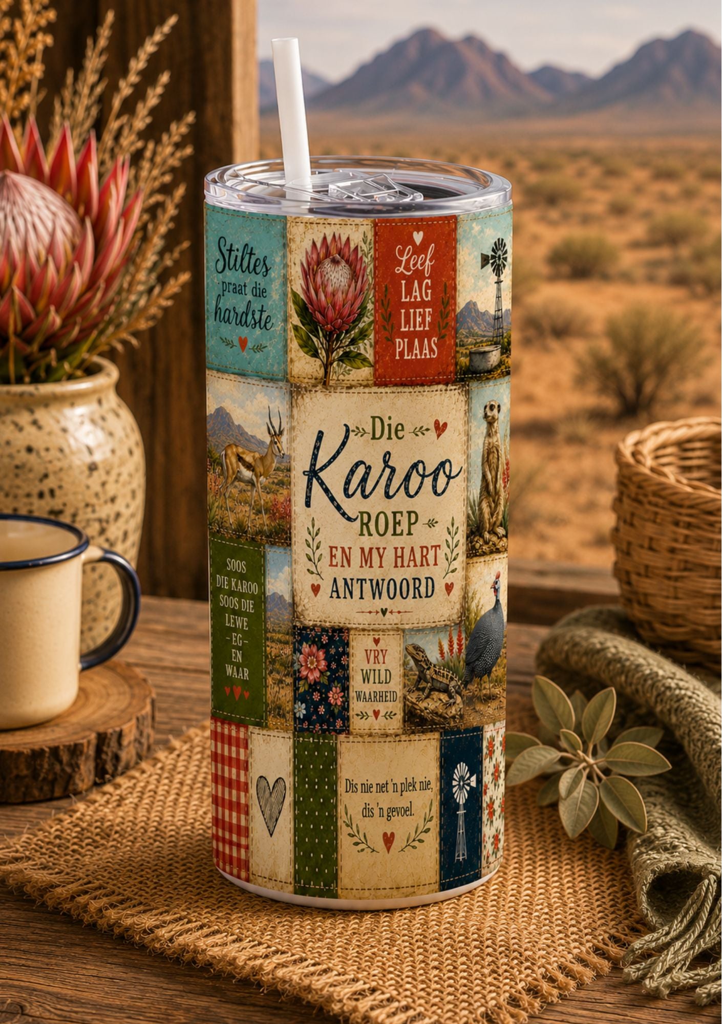 Skinny Tumbler 20oz - Karoo Patch