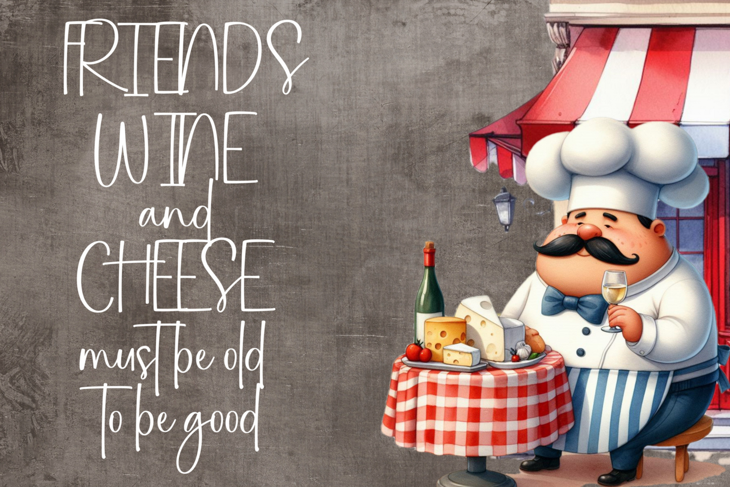 Printed Placemat Fat Chef