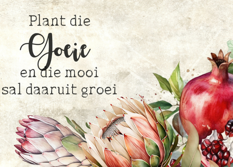 Glass Magnet Pomegranate