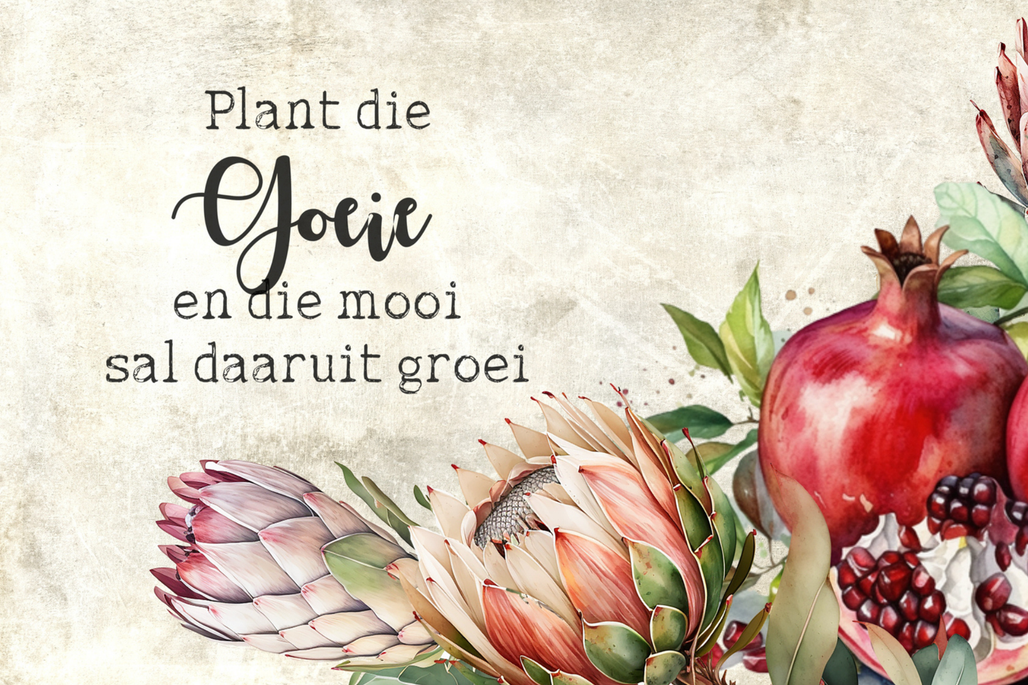 Printed Placemat Pomegranate