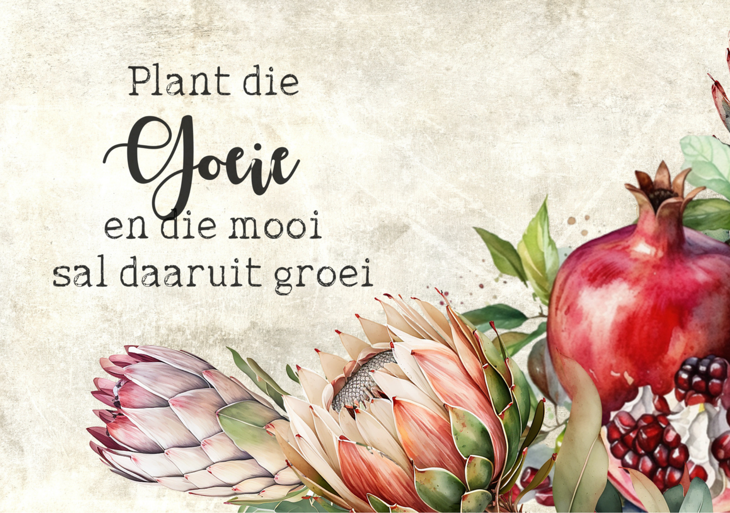 Glass Cutting Board Pomegranate