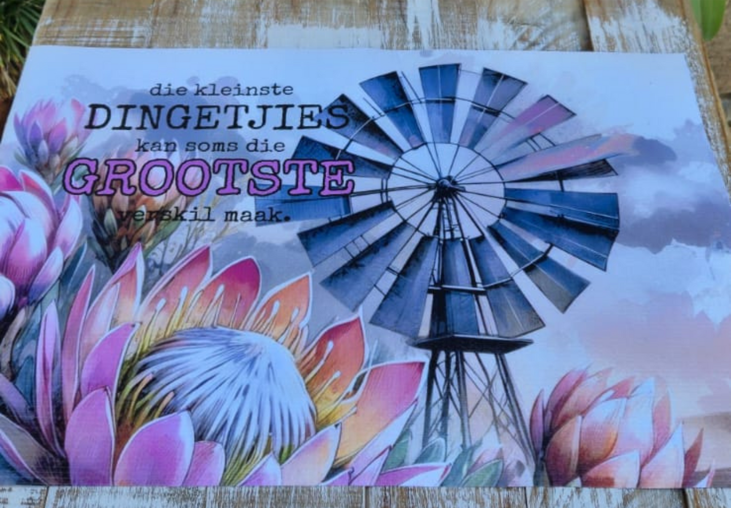 Printed Placemat Afrikaans