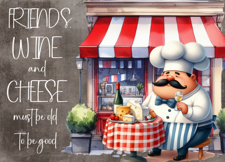 Glass Magnet Fat Chef