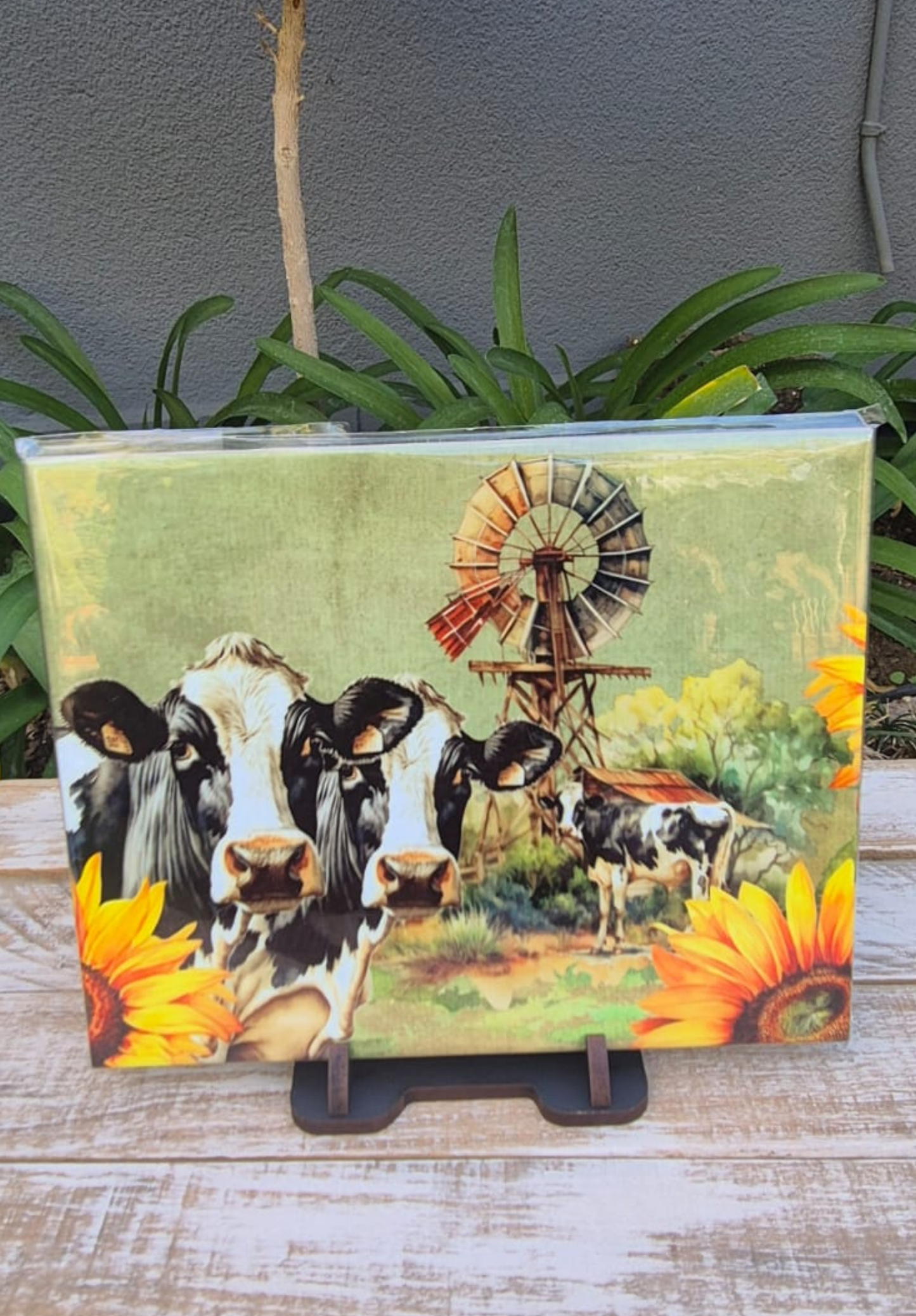 Ceramic Tile Cow