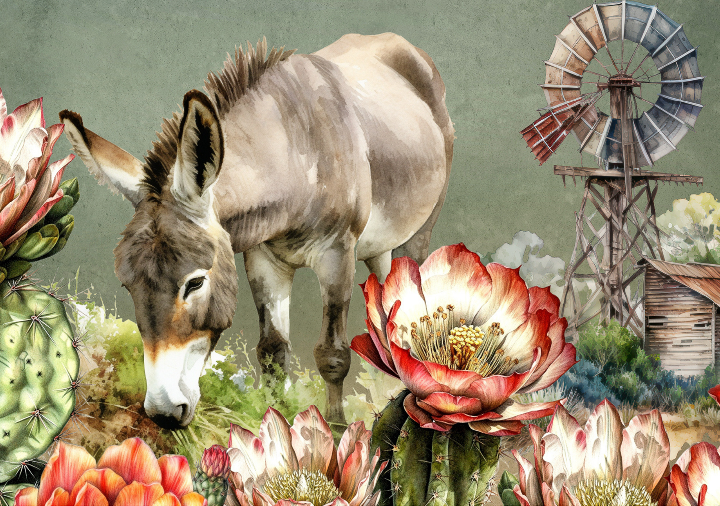 Glass Cutting Board Donkey