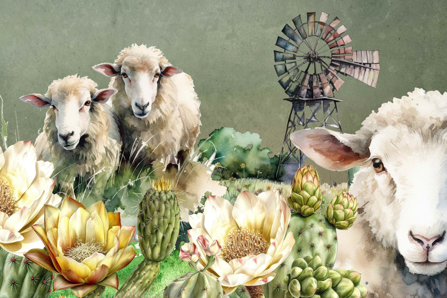 Printed Placemat Sheep Quote