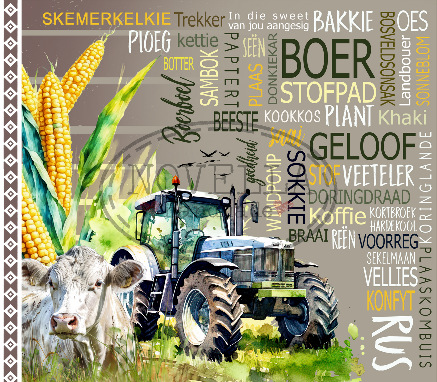 Skinny Tumbler 20oz - Afrikaans