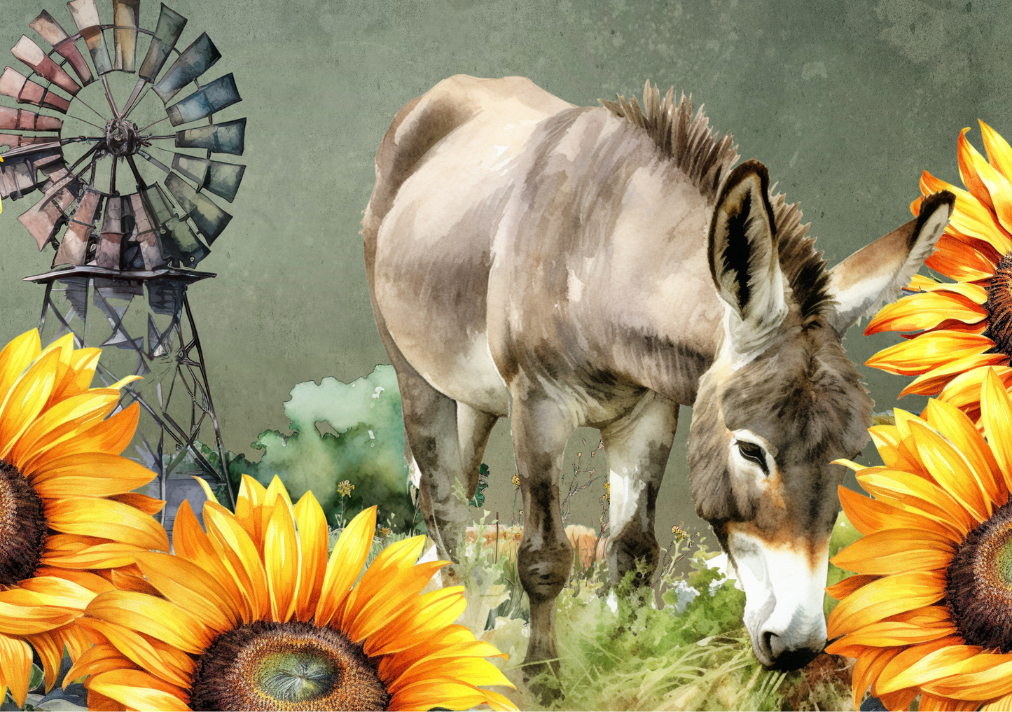 Glass Cutting Board Donkey