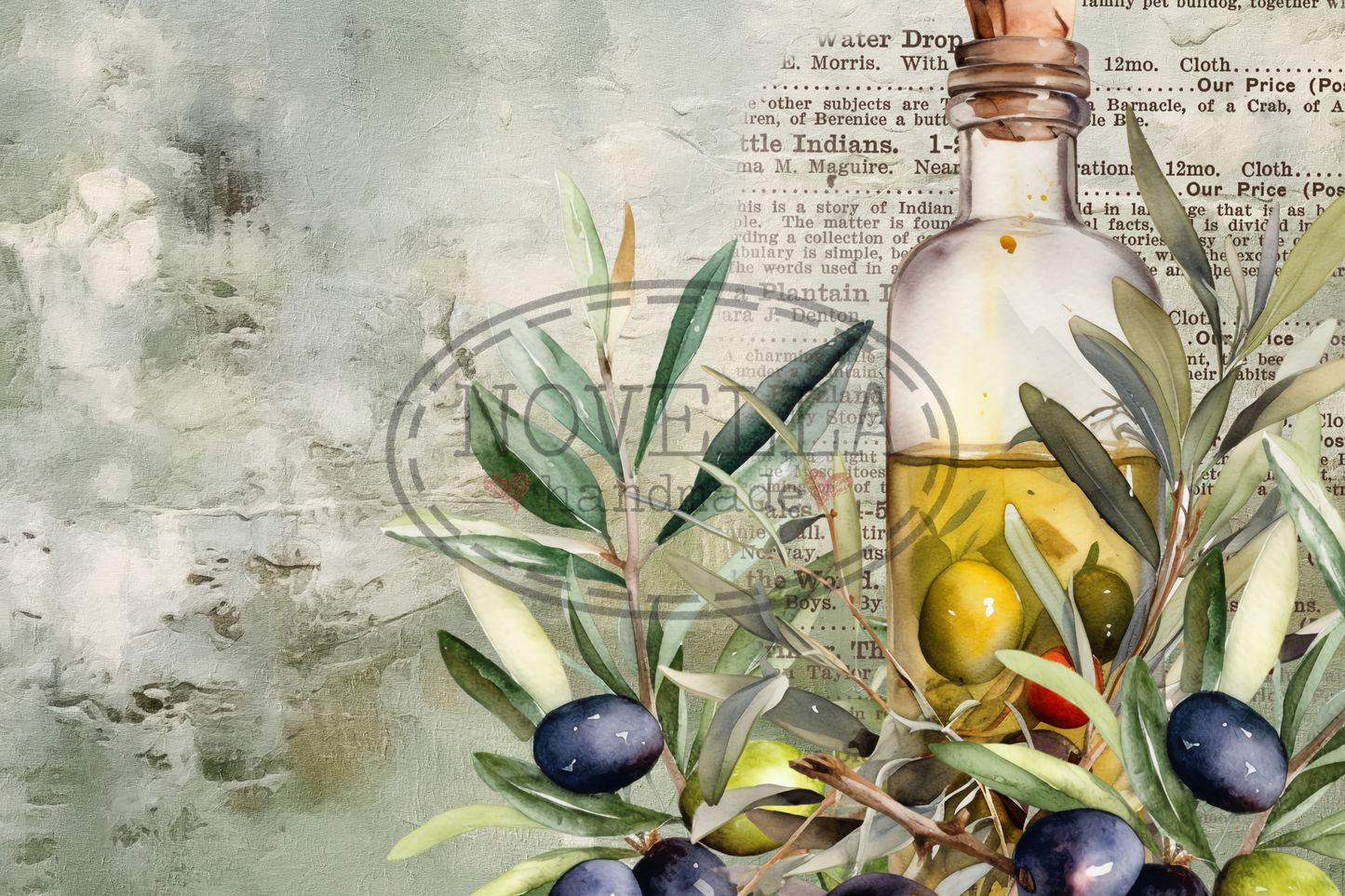 Printed Placemat Olives