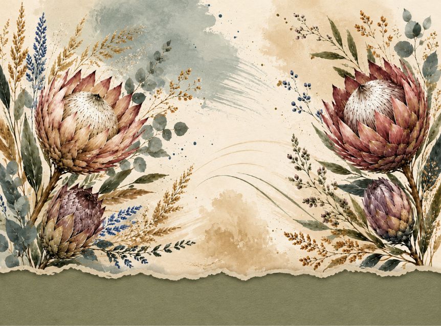 MDF Keyring Protea