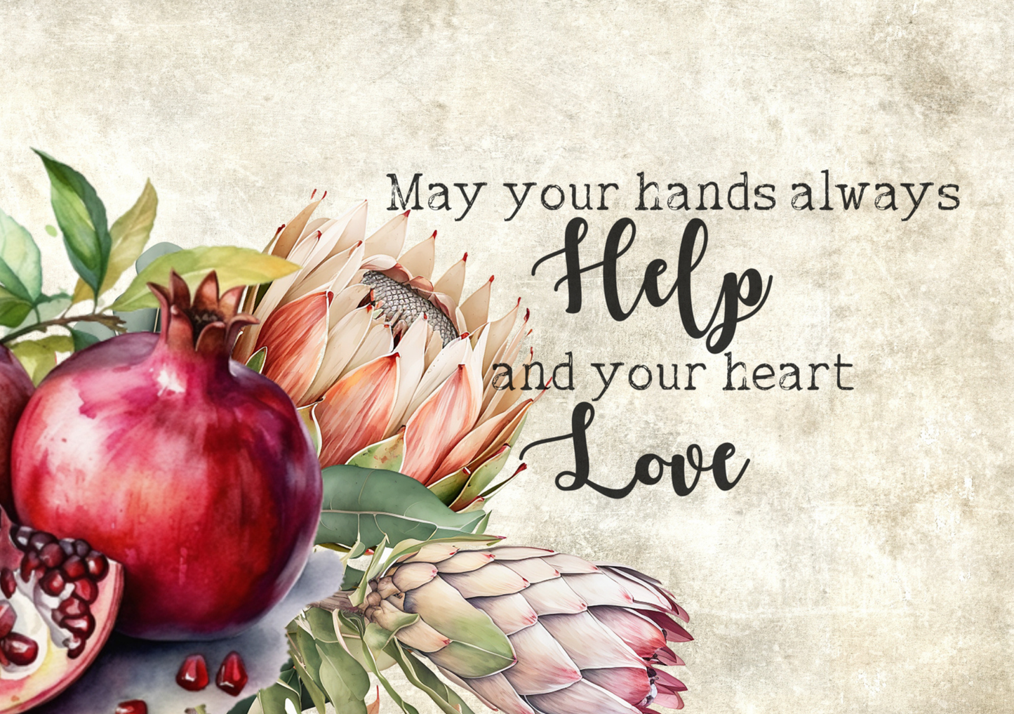 Glass Cutting Board Pomegranate