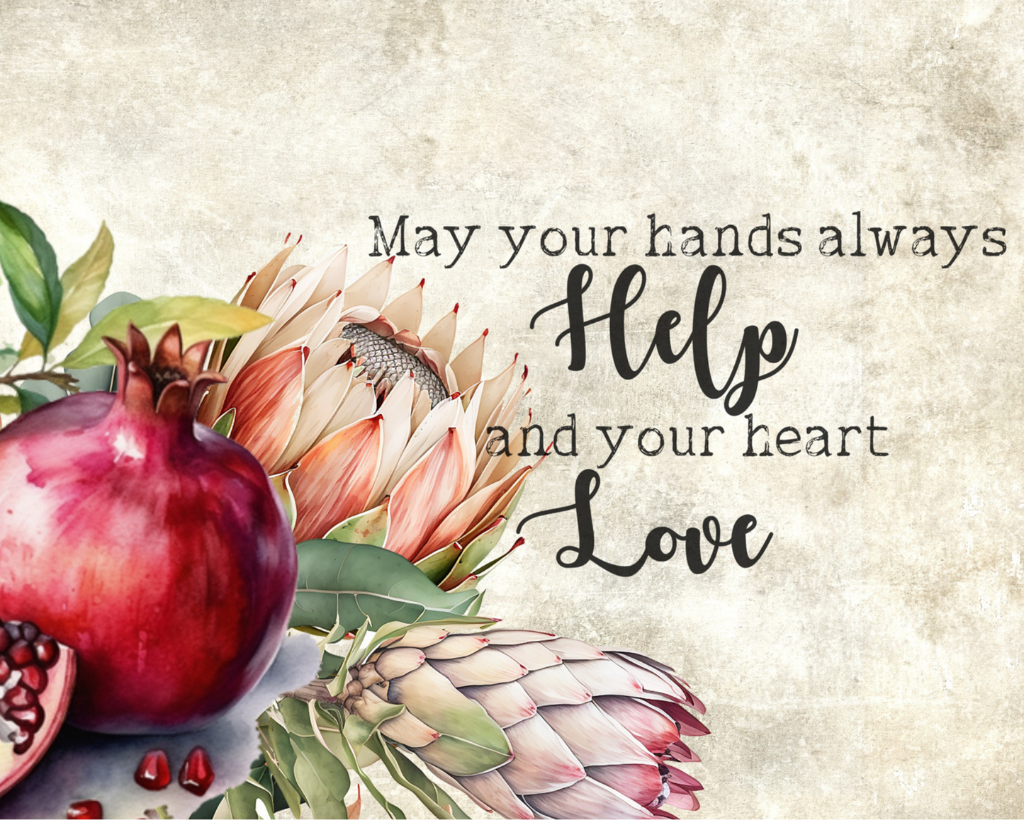 Ceramic Tile Pomegranate