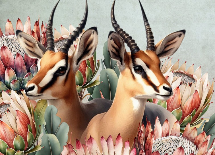 MDF Keyring Springbok