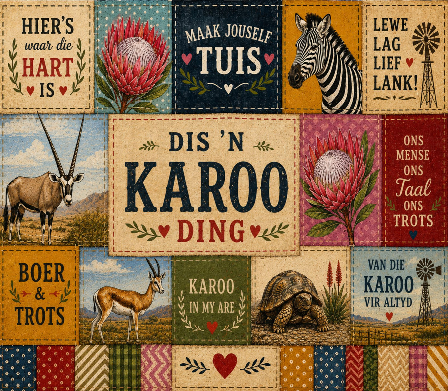 Skinny Tumbler 20oz - Karoo Patch