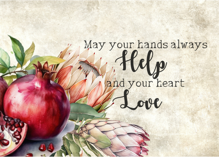 Glass Magnet Pomegranate