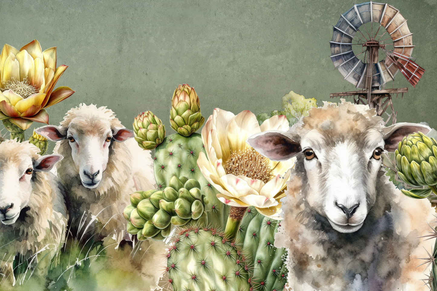 Printed Placemat Sheep Quote