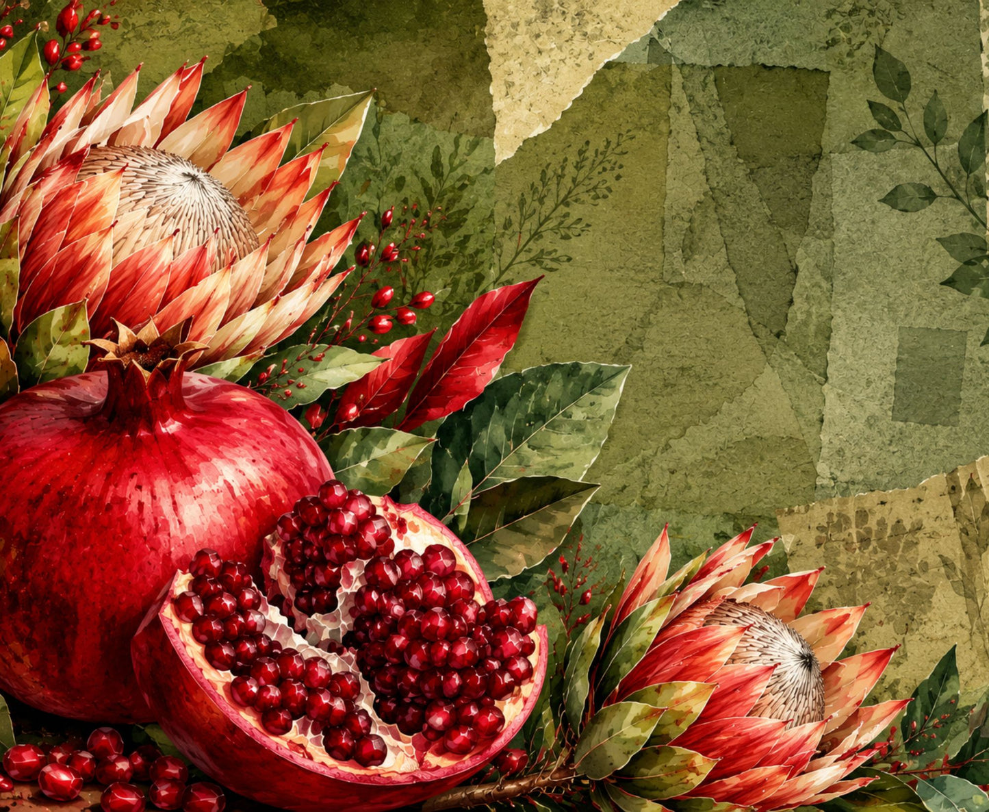 Neoprene Mousepad Pomegranate