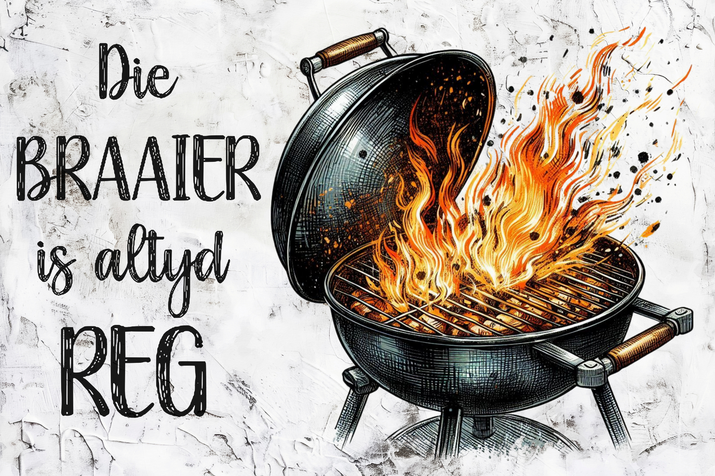 Printed Placemat Braai