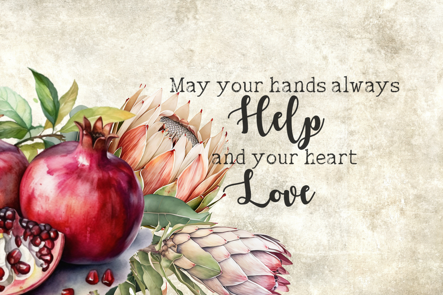 Printed Placemat Pomegranate