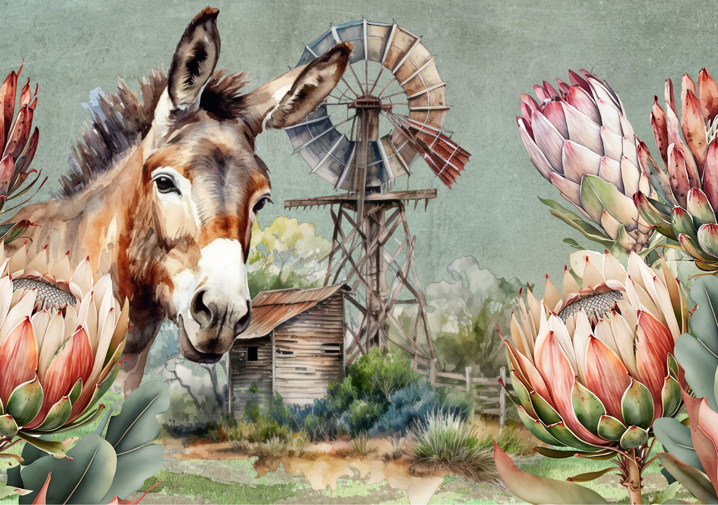 Glass Cutting Board Donkey