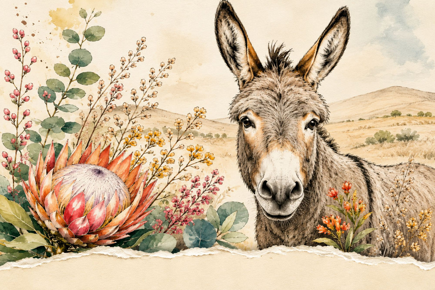 Printed Placemat Farm Life