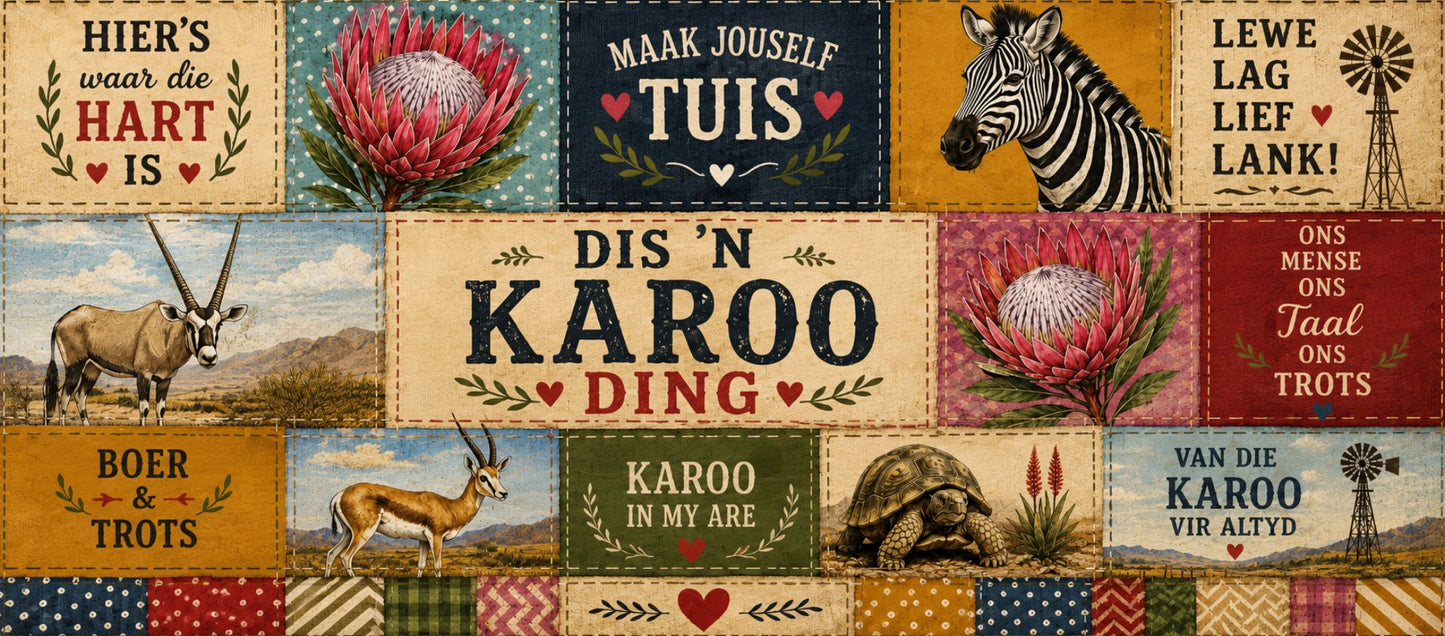 Two Tone Coffee Mug Karoo Patch