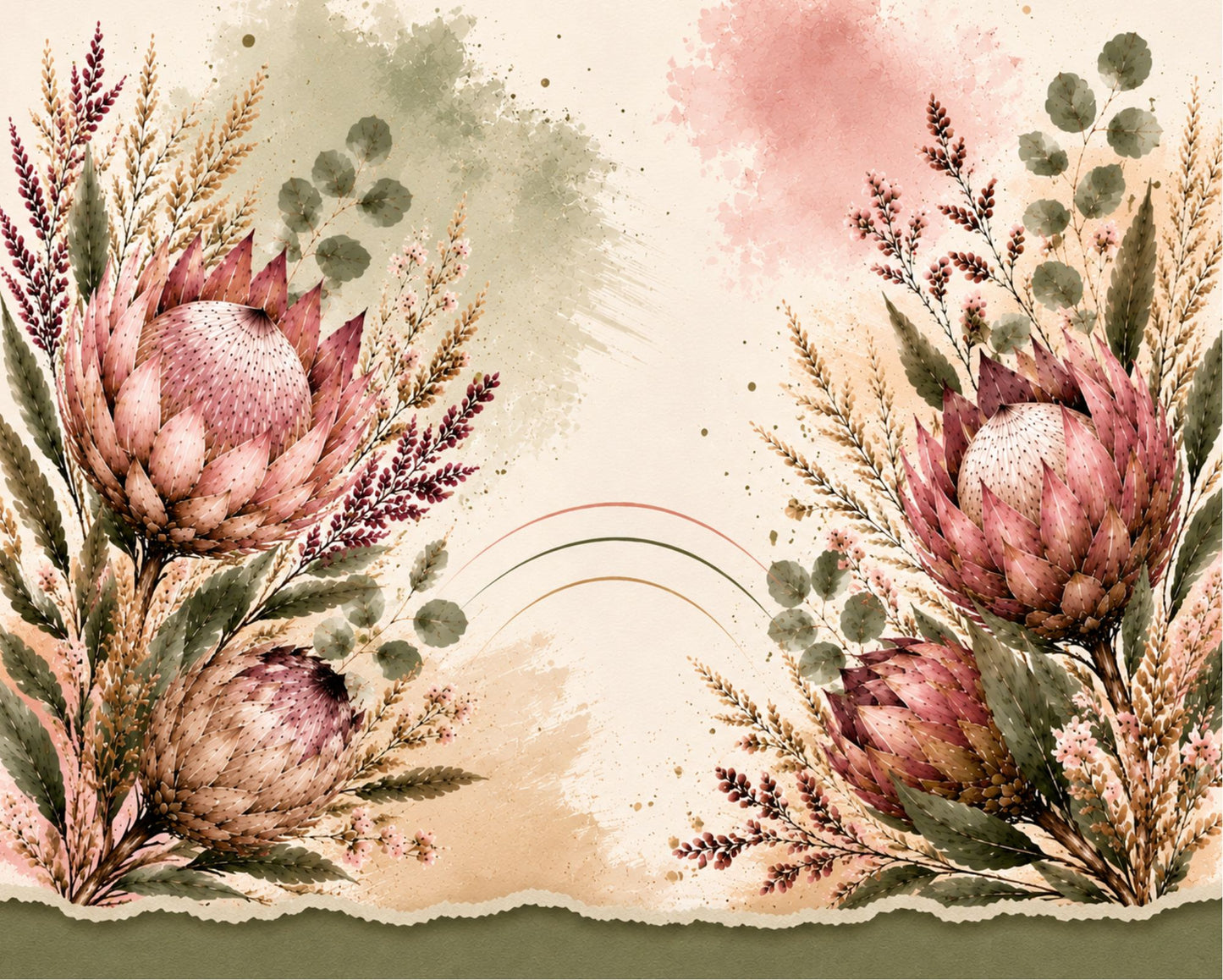 Ceramic Tile Protea