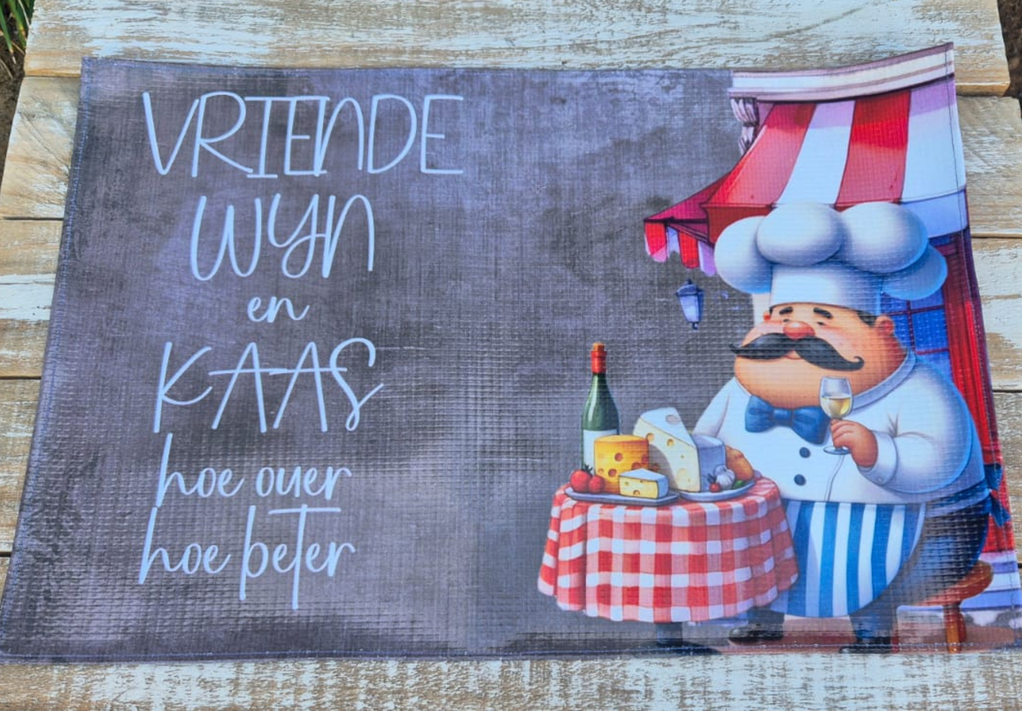 Printed Placemat Fat Chef