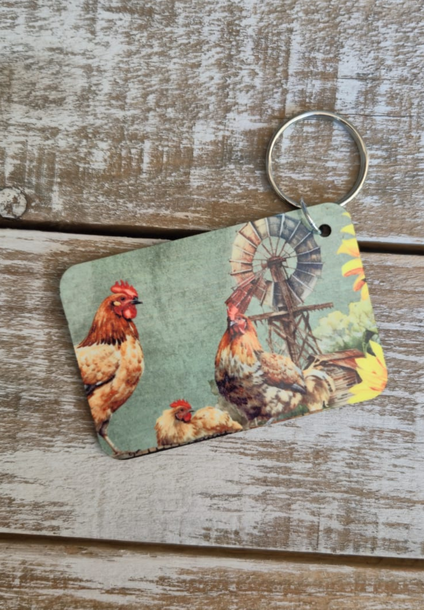 MDF Keyring Chicken