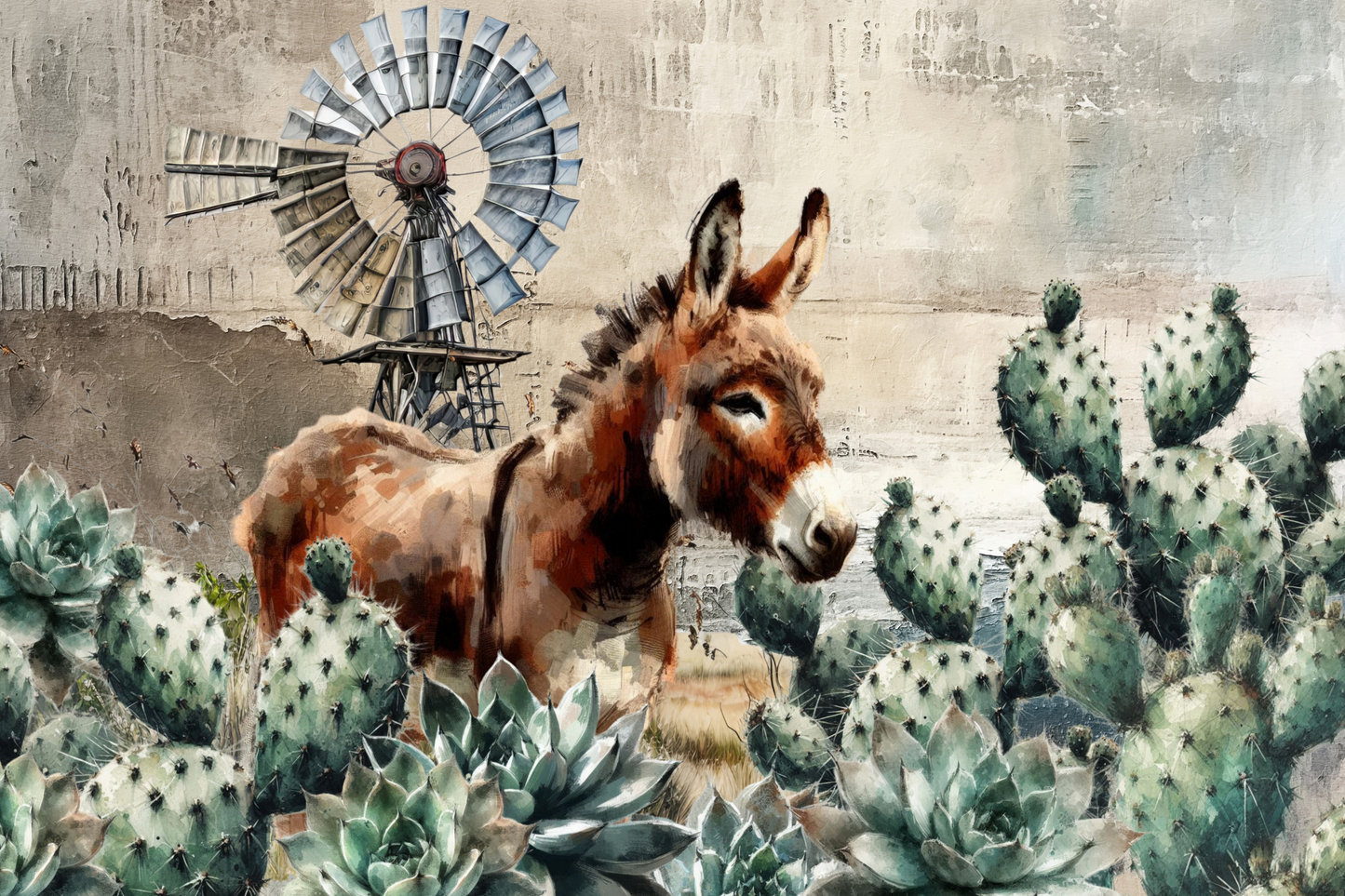 Printed Placemat Donkey