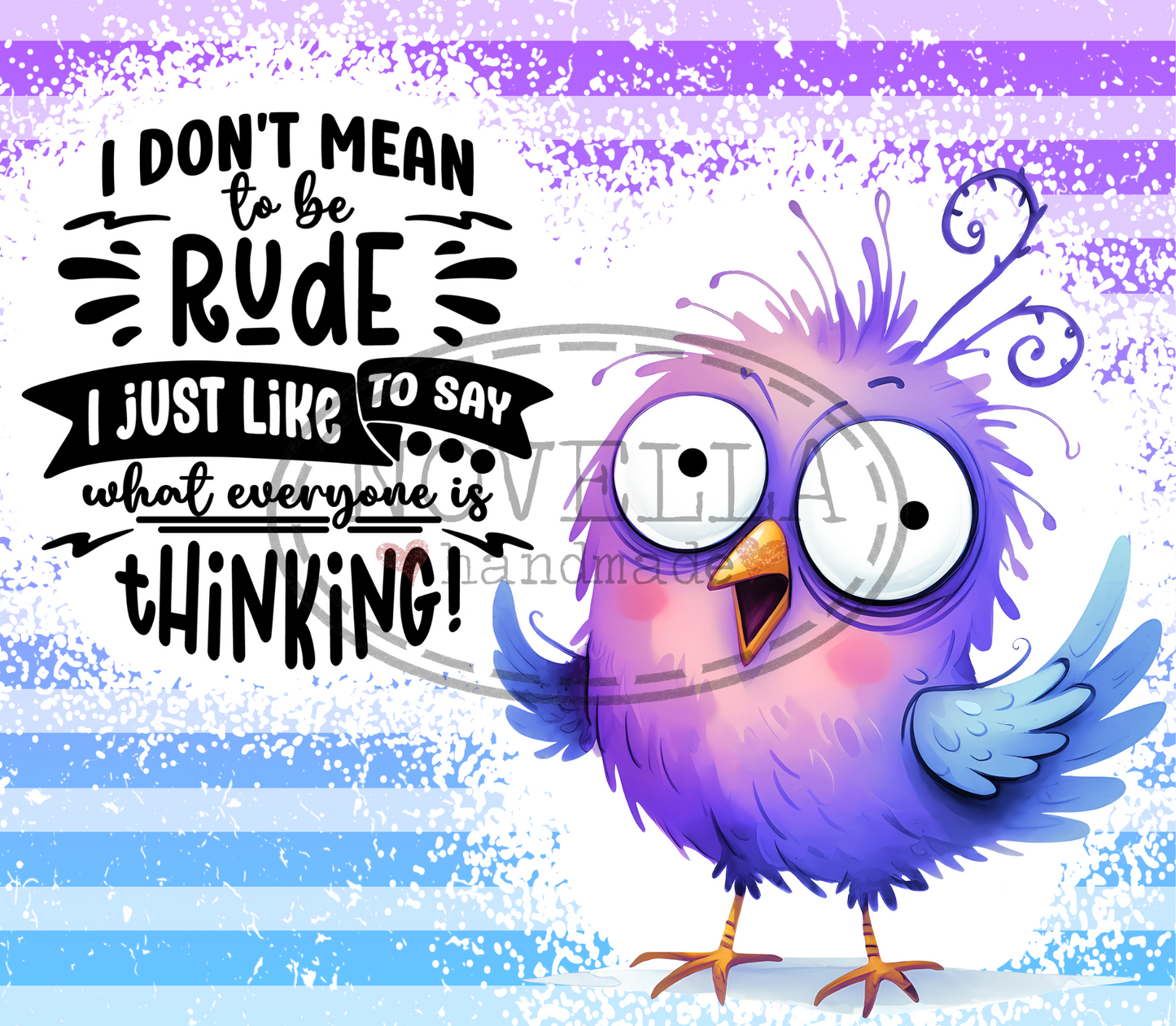 Skinny Tumbler 20oz - Crazy Birds