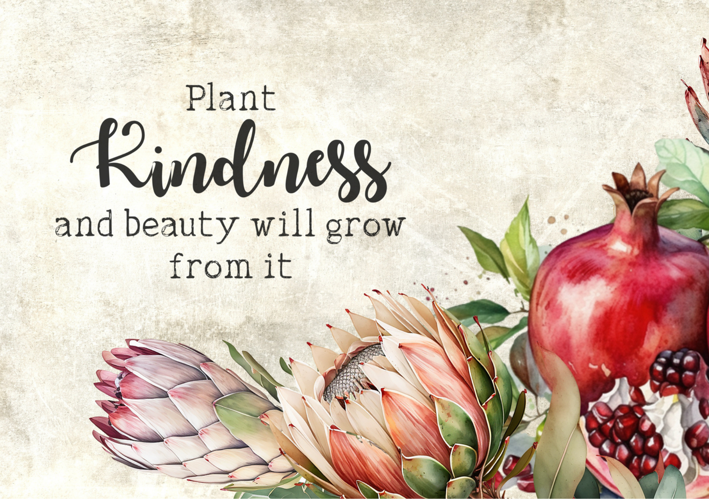 Glass Cutting Board Pomegranate