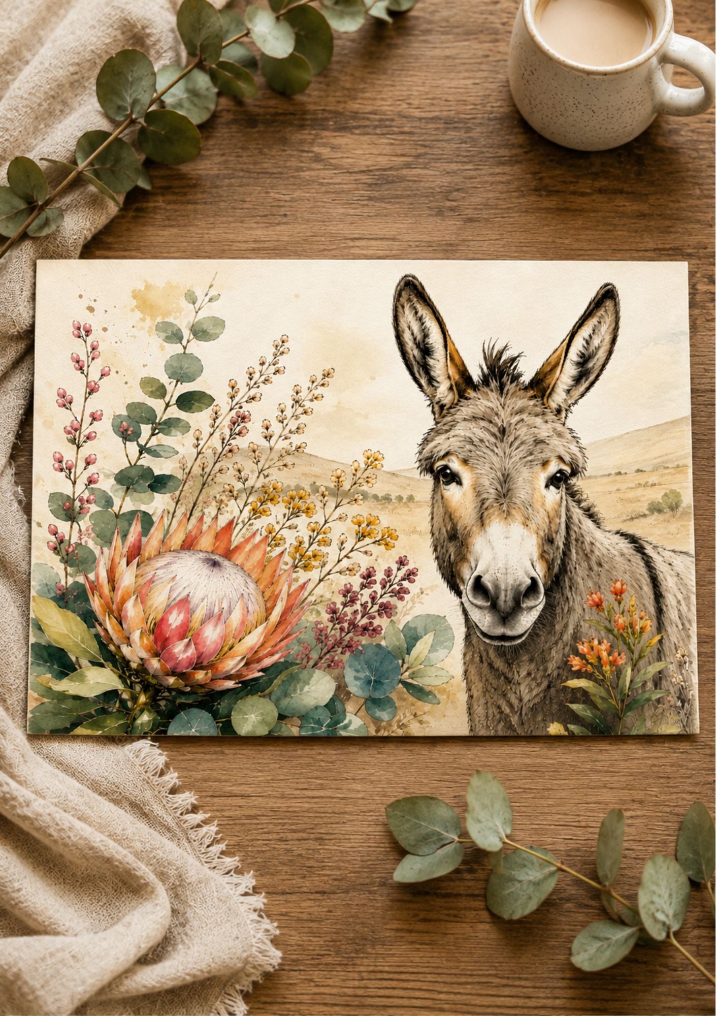Printed Placemat Farm Life