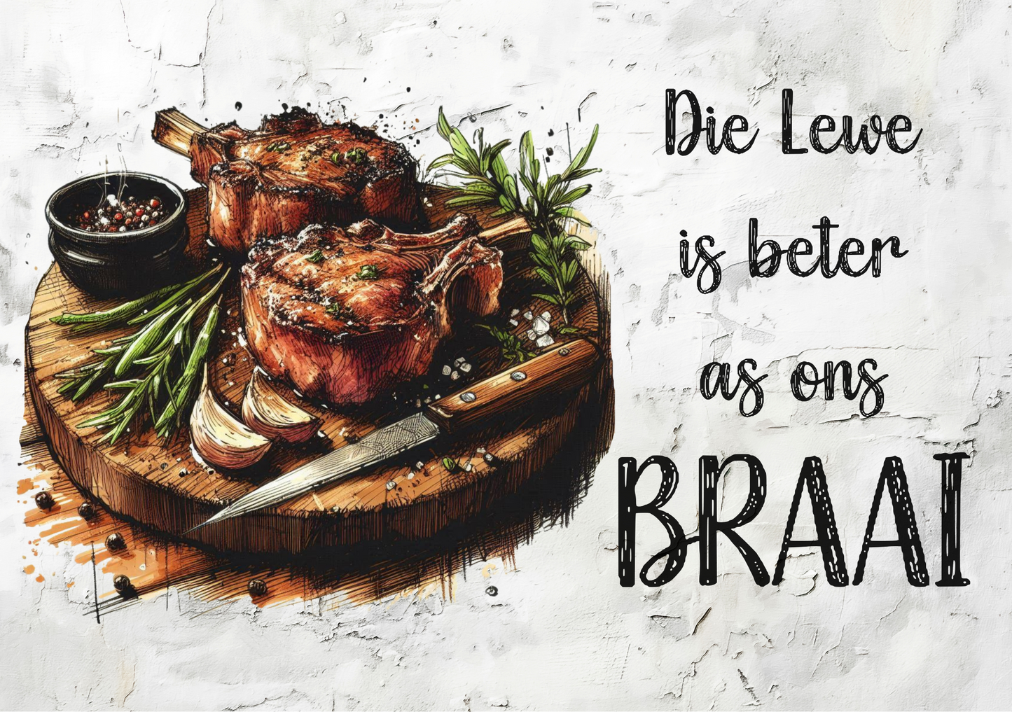 Glass Cutting Board Braai