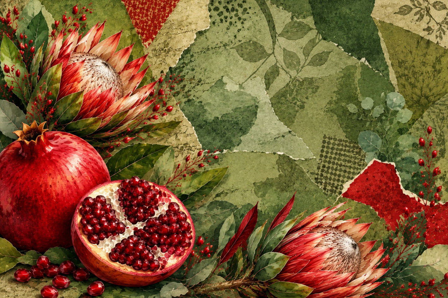 Printed Placemat Pomegranate