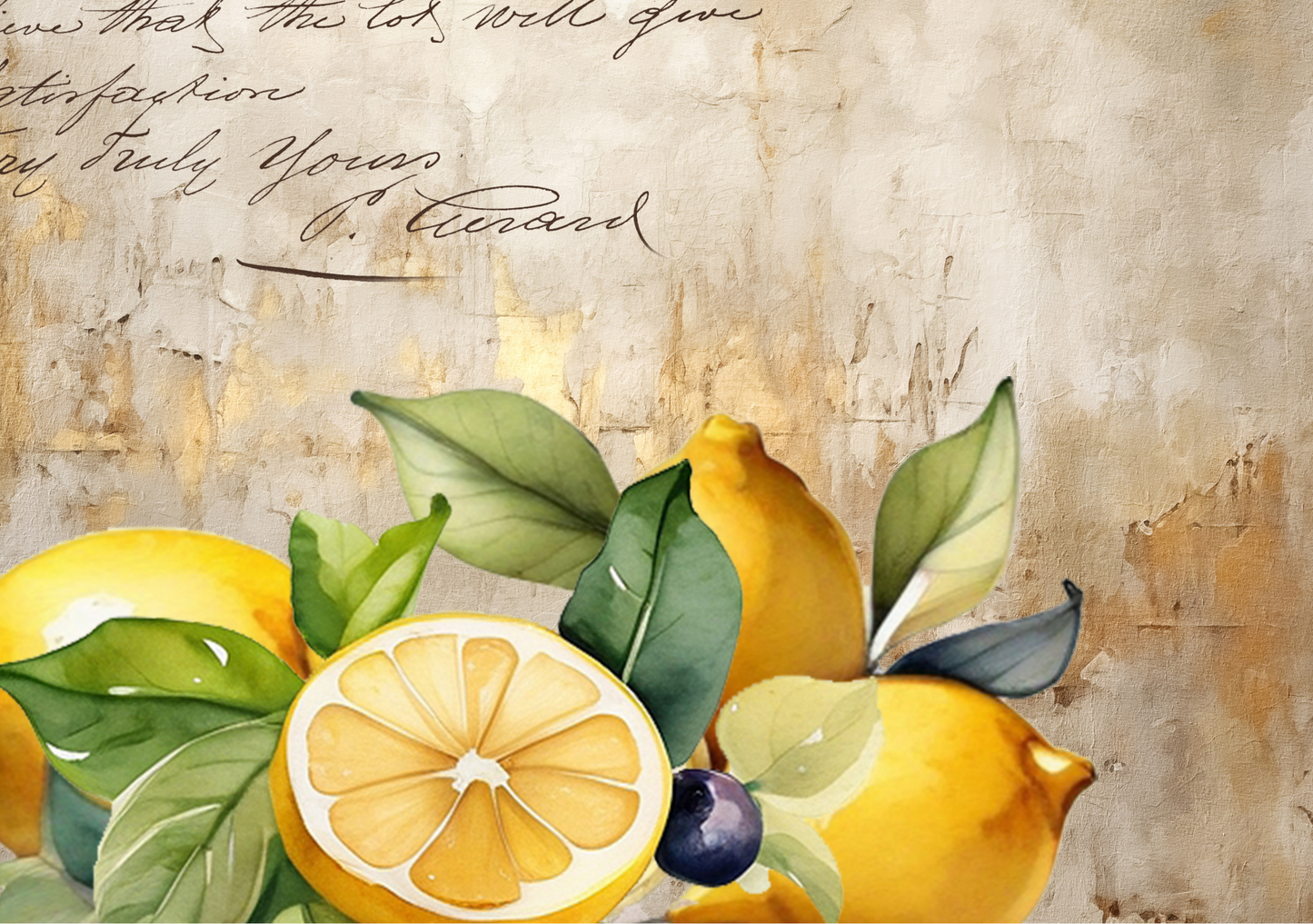 Glass Cutting Board Lemon