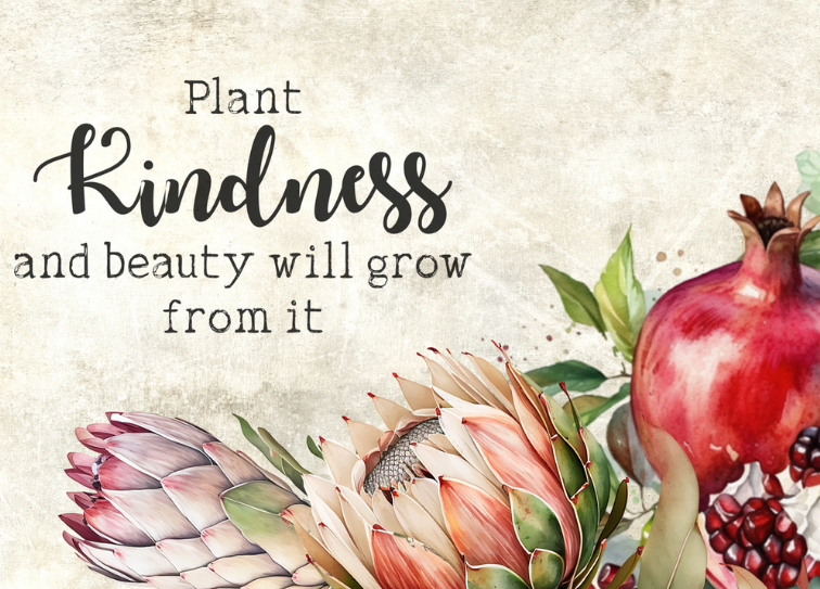 Glass Magnet Pomegranate